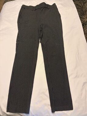 Rafaella Black and White Micro-Check Dress Pants